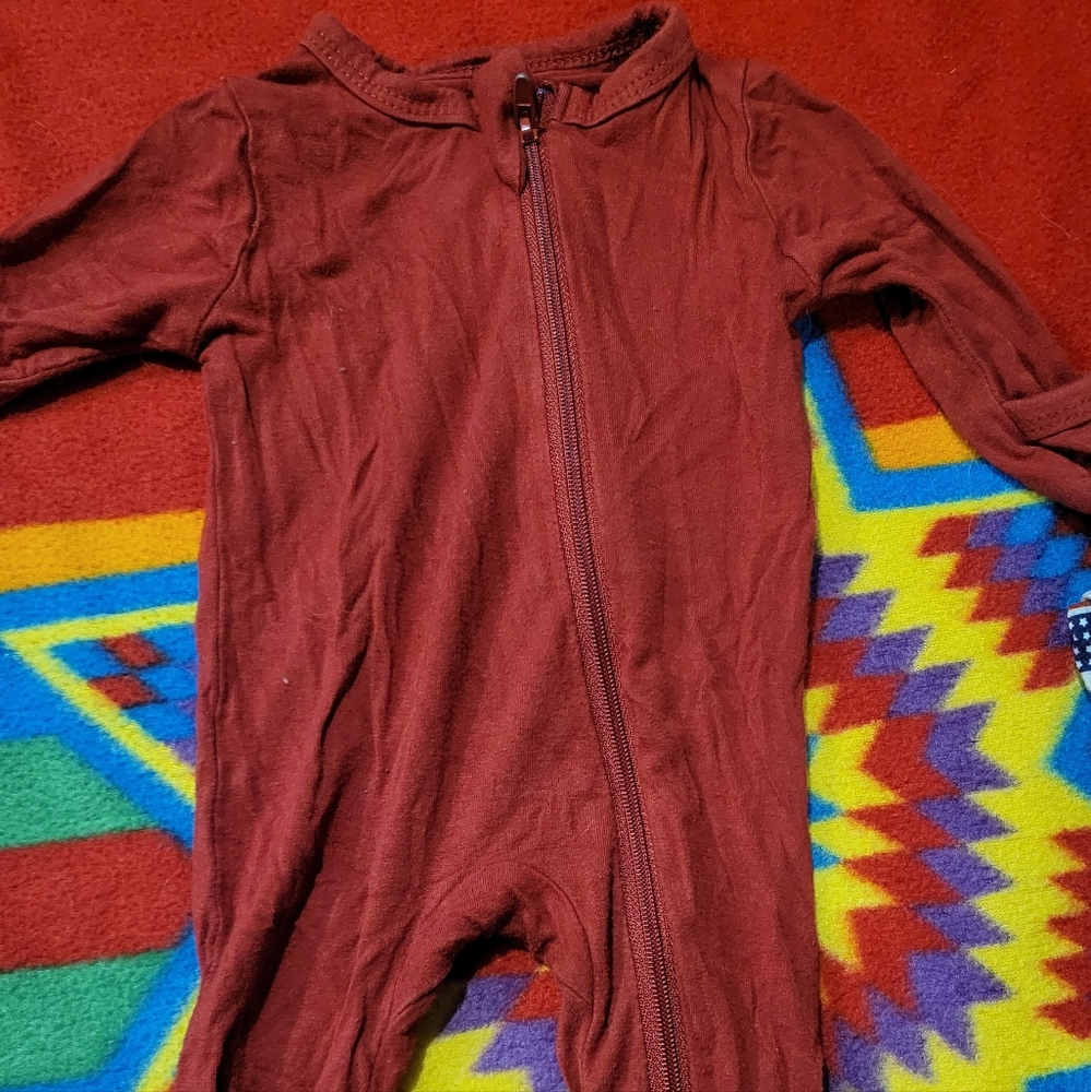 Cozy Maroon Kids One Piece